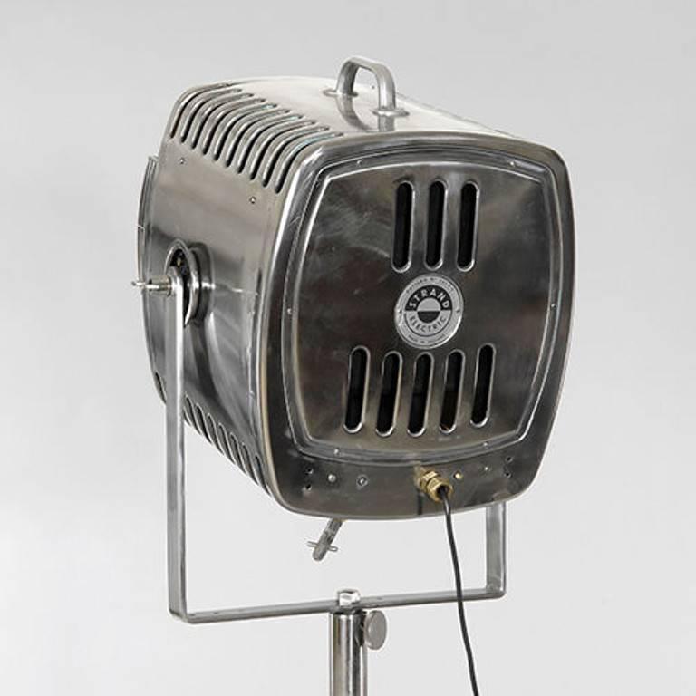 Pair of Large "Strand" Electrical Film Studio Lamps, circa 1950s at 1stdibs