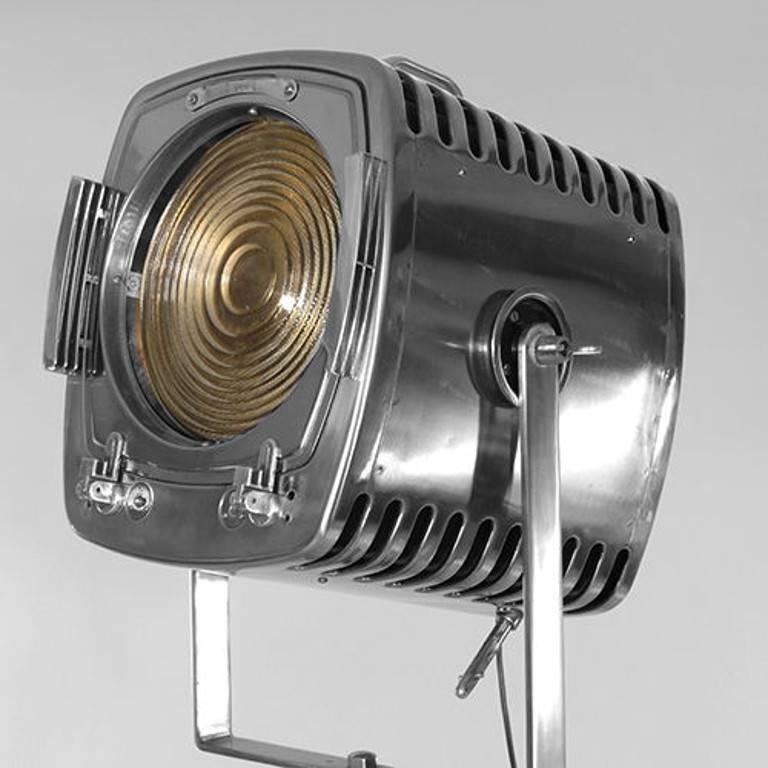 Pair of Large "Strand" Electrical Film Studio Lamps, circa 1950s at 1stdibs