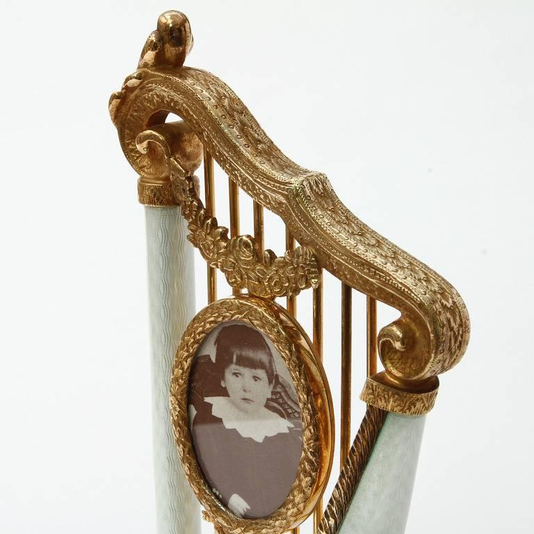 Italian Melody One of a Kind Enamelled Picture Frame
