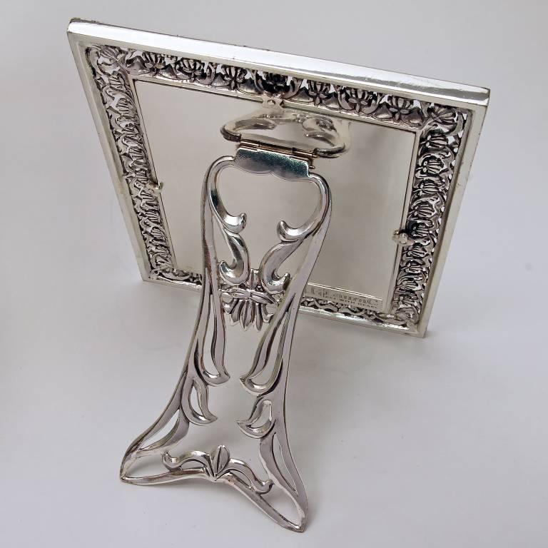 Hand-Crafted ITALIAN Photo Frame Silver Handmade ,Trust  For Sale