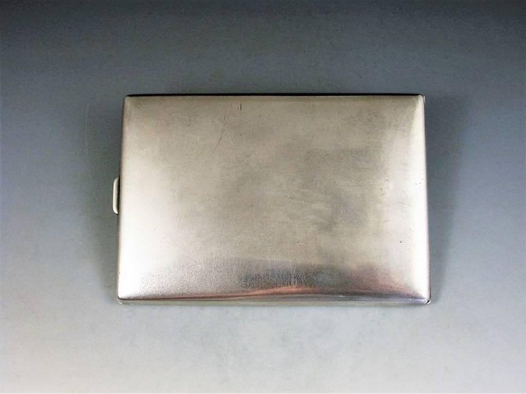 20th Century American Silver and Enamel Trout Fly Cigarette Case 2