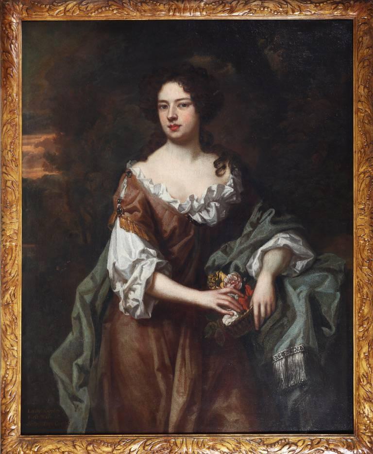 Portrait of Lady Copley - Painting by Willem Wissing