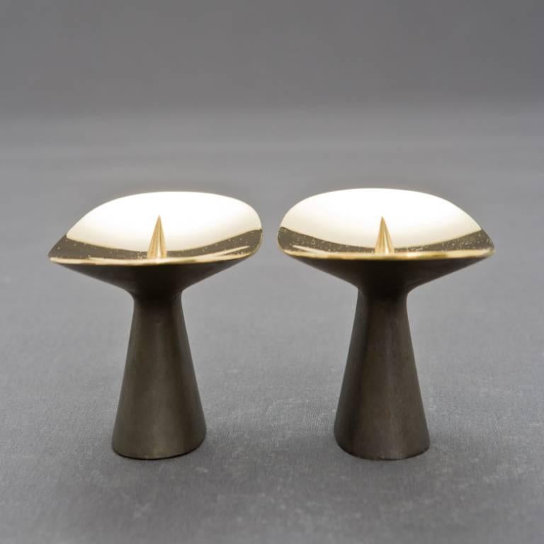 Mid-20th Century Carl Auböck Candle Holders #3469