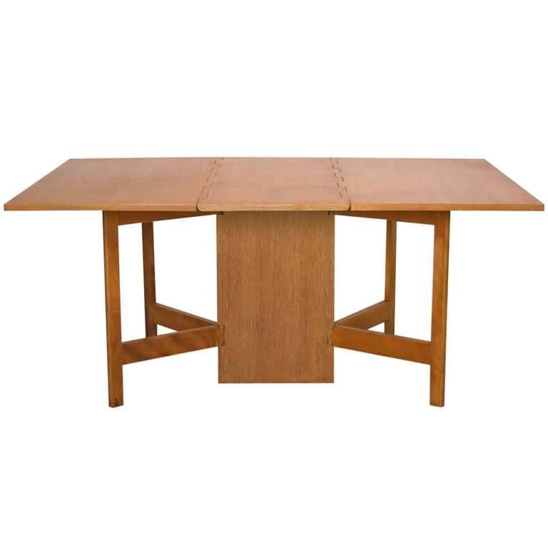 George Nelson Gate-Leg Dining Table Model 4656 by Herman Miller in Oak