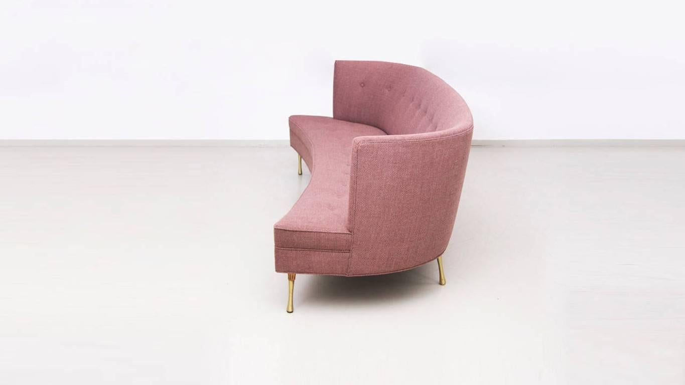 Curved Sofa by Kipp Stewart for Directional in Kvadrat Fabric 1