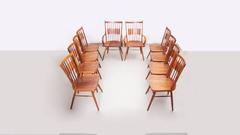 Set of Ten Kipp Stewart for Drexel "Centennial" Chairs
