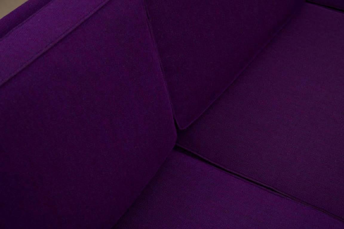 Mid-20th Century Mid-Century Modern Sofa by Harvey Probber in Purple Wool