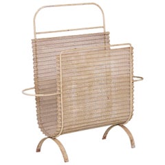 Mathieu Matégot Mid-Century Modern Folded Magazine Stand, 1950s