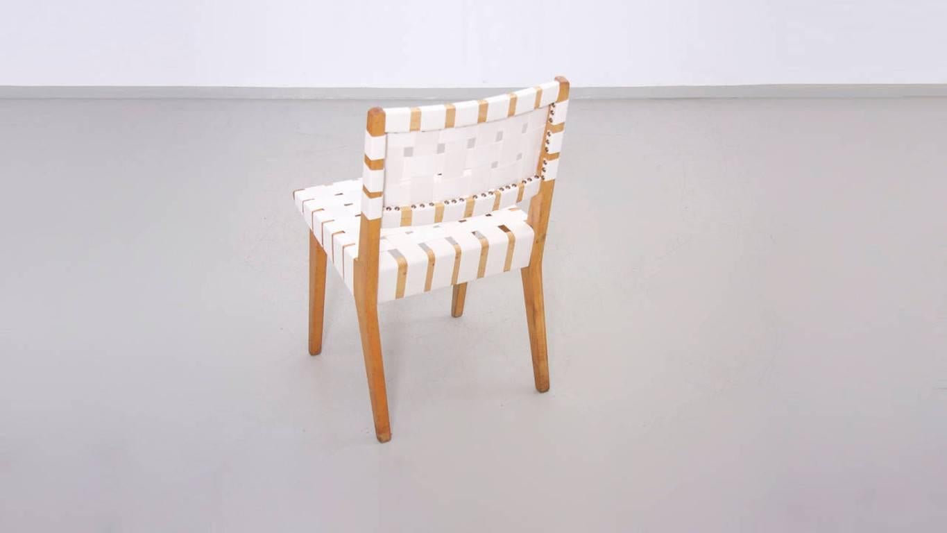 Mid-Century Modern Set of Ten 666 W Side Chairs by Jens Risom for Knoll