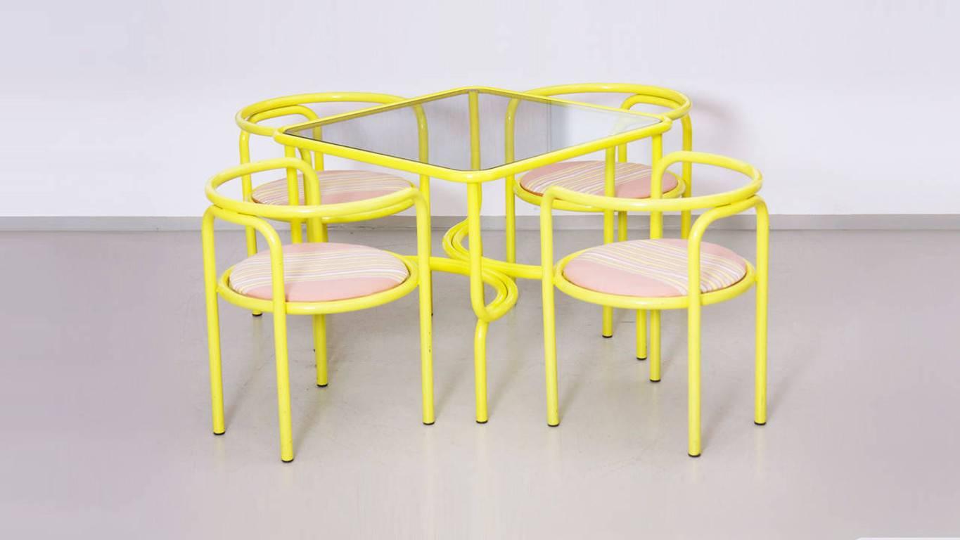  Rare Locus Solus Set by Gae Aulenti, Poltronova, Italy, 1963 Garden Furniture In Good Condition In Berlin, DE