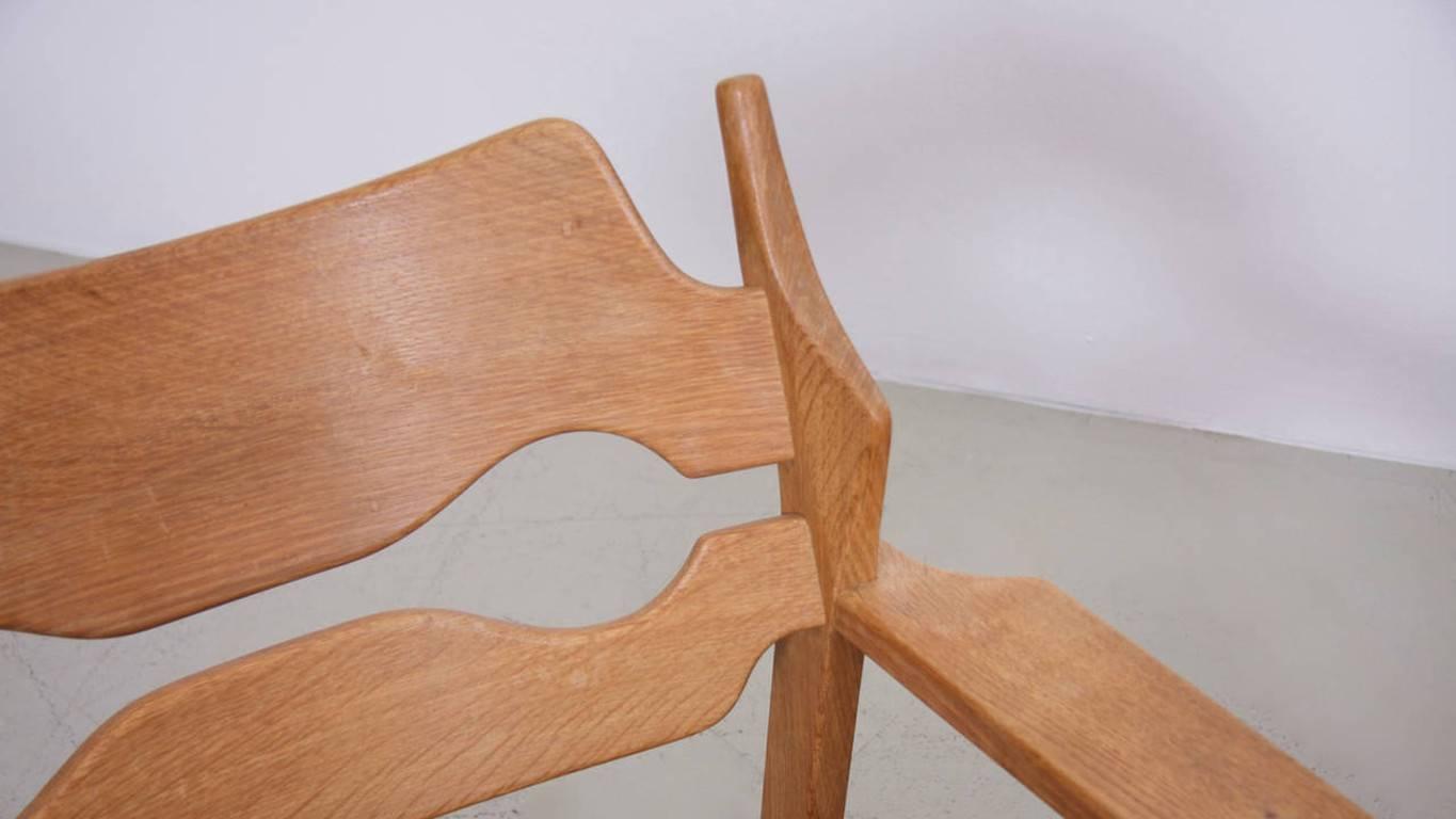 Danish Oak Razor Back Lounge Chair by Henning Kjaernulf