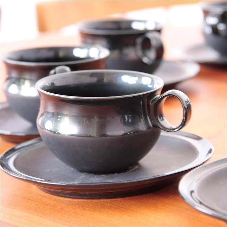 German Tapio Wirkkala Tea Set for Rosenthal Series Noire