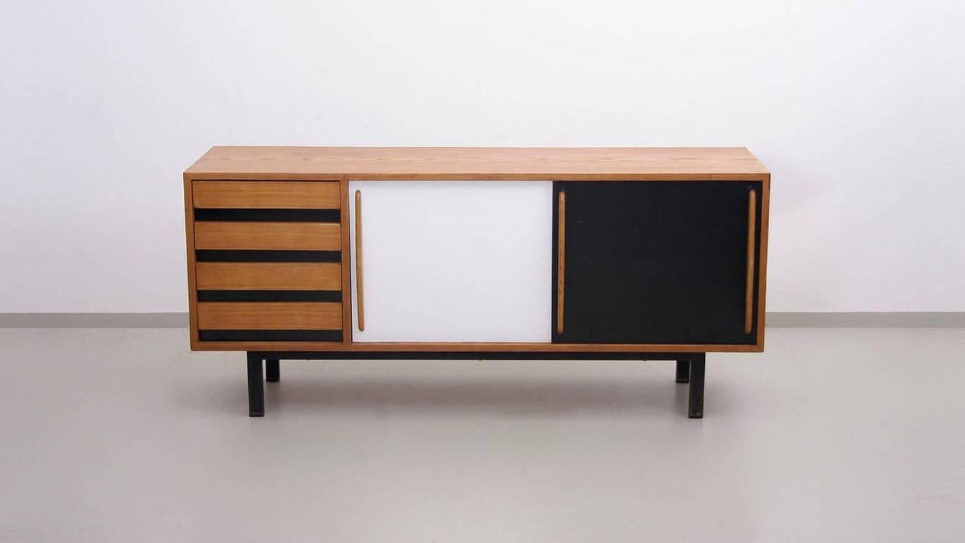 Mid-20th Century Charlotte Perriand Cansado Sideboard by Steph Simon in Ash