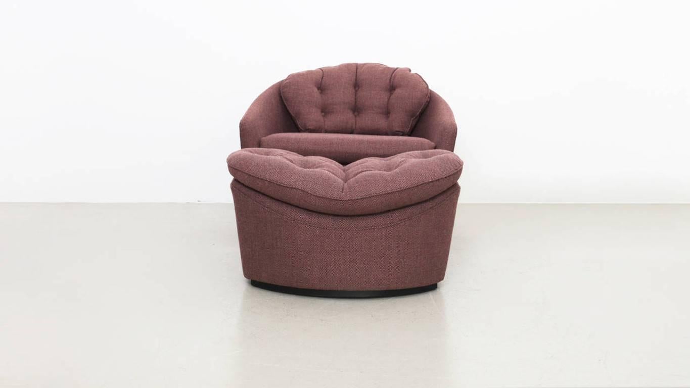 Adrian Pearsall Lounge Chair and Ottoman (Moderne der Mitte des Jahrhunderts)