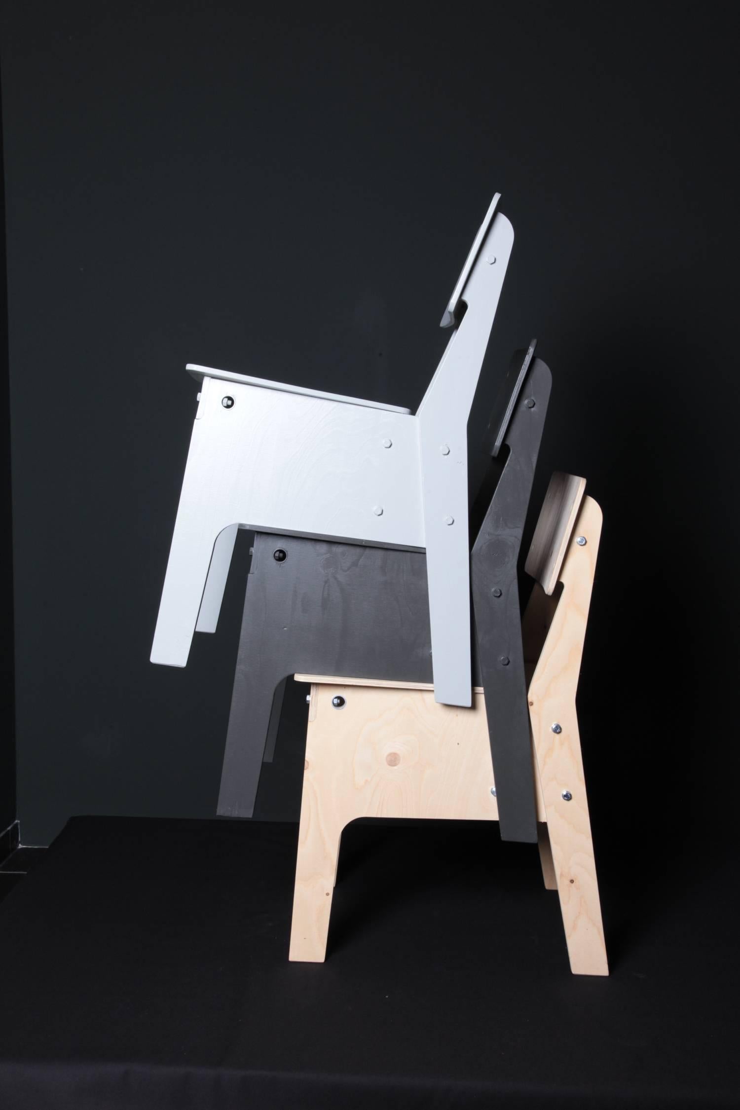 Dutch Crisis Chair by Piet Hein Eek in Plywood For Sale