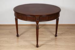 George III Period Architect-Designed Mahogany Circular Folding Side Table