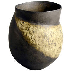 Unique stoneware vase by John Ward