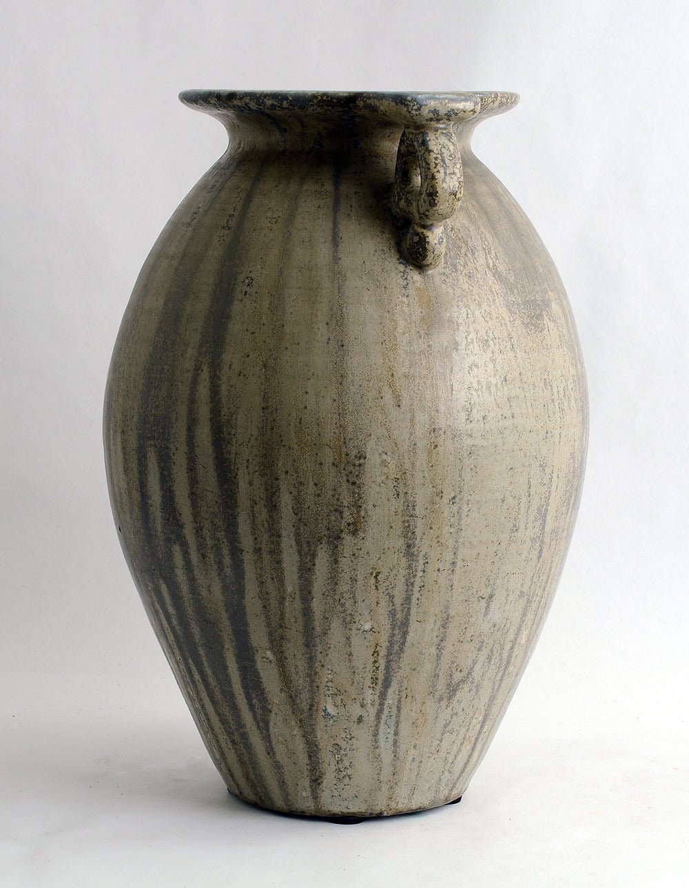 Arts and Crafts Patrick Nordstrom for Royal Copenhagen, Monumental Stoneware Vase, 1918 For Sale