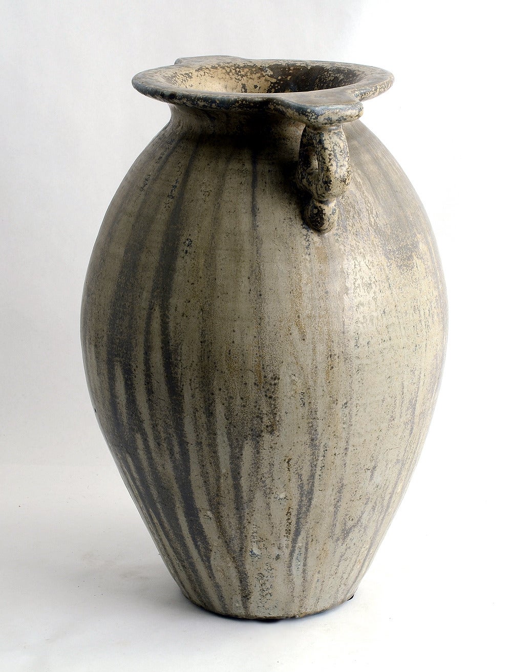 Danish Patrick Nordstrom for Royal Copenhagen, Monumental Stoneware Vase, 1918 For Sale