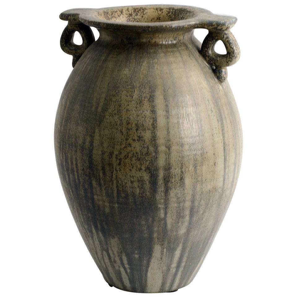 Patrick Nordstrom for Royal Copenhagen, Monumental Stoneware Vase, 1918 For Sale