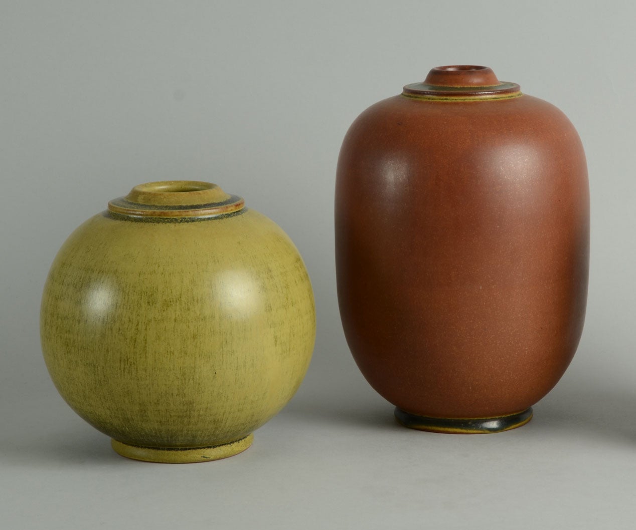Two Vases by Tobo, Sweden, circa 1930s