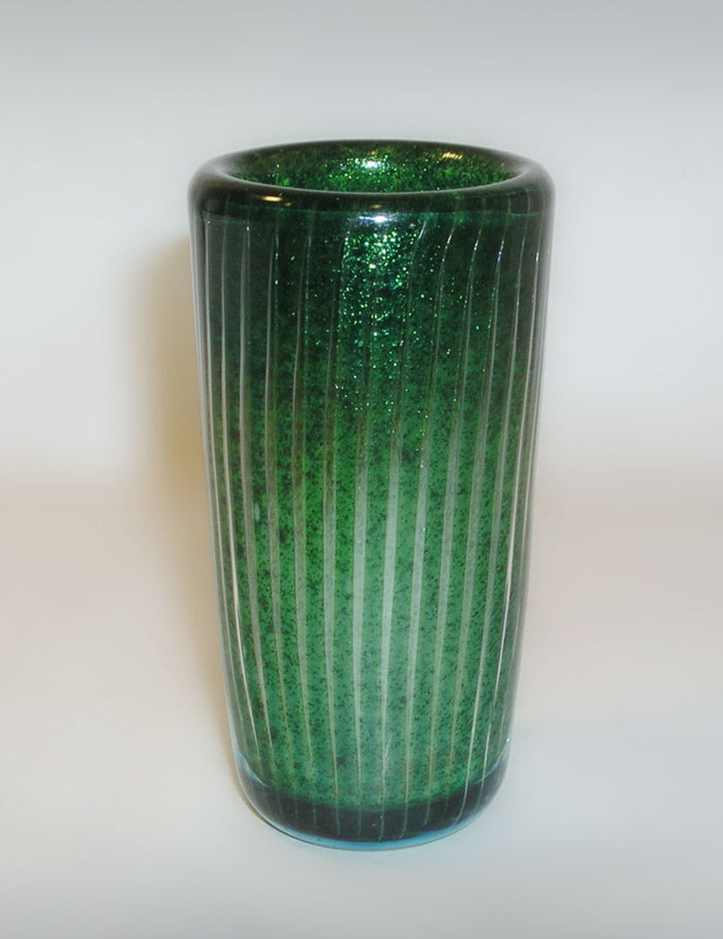 Glass Edvin Ohrstrom for Orrefors Group of Ariel Vases For Sale