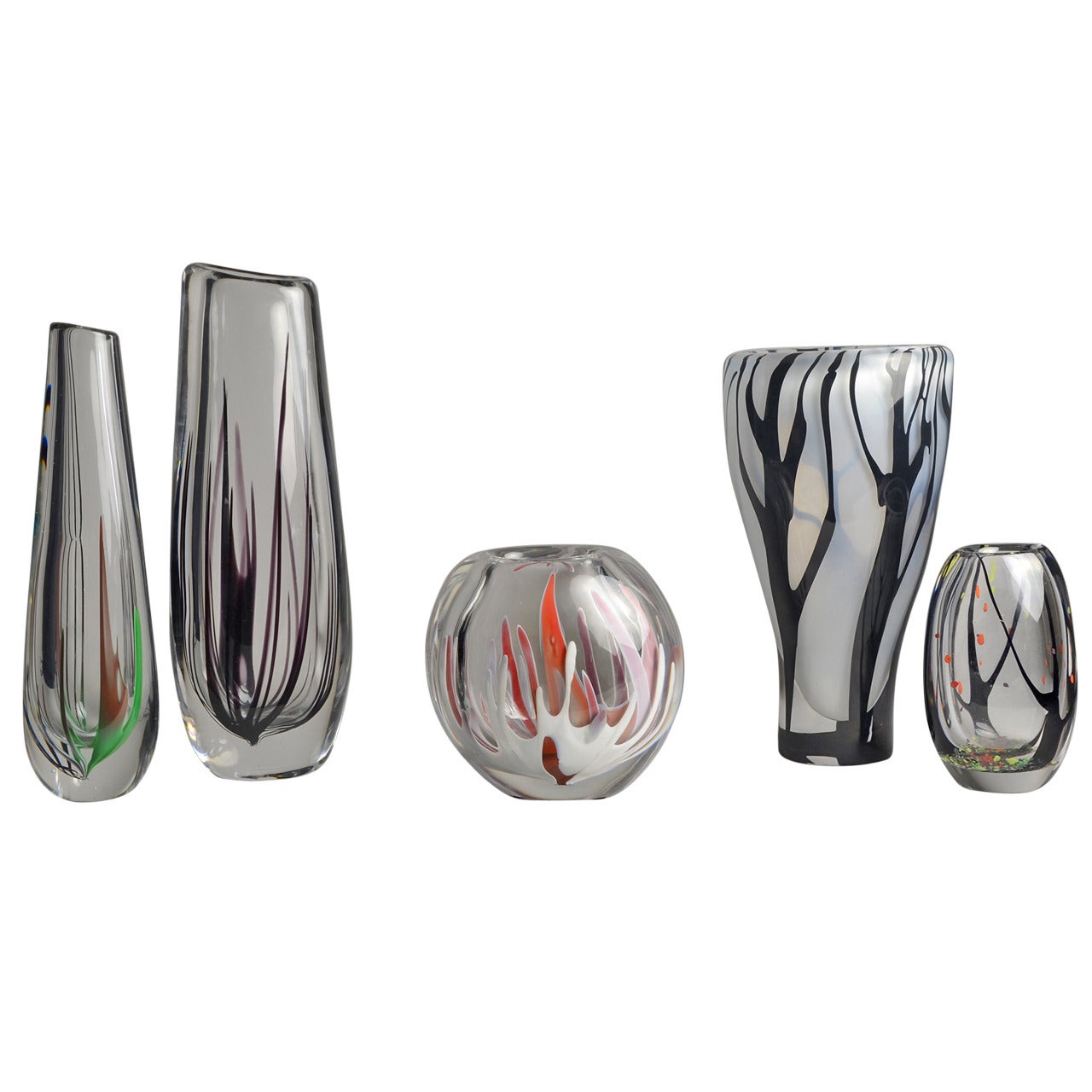 Vicke Lindstrand for Kosta, Selection of Vases, Sold Separately For Sale