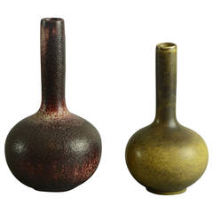 Axel Salto for Royal Copenhagen, Two Gourd Vases