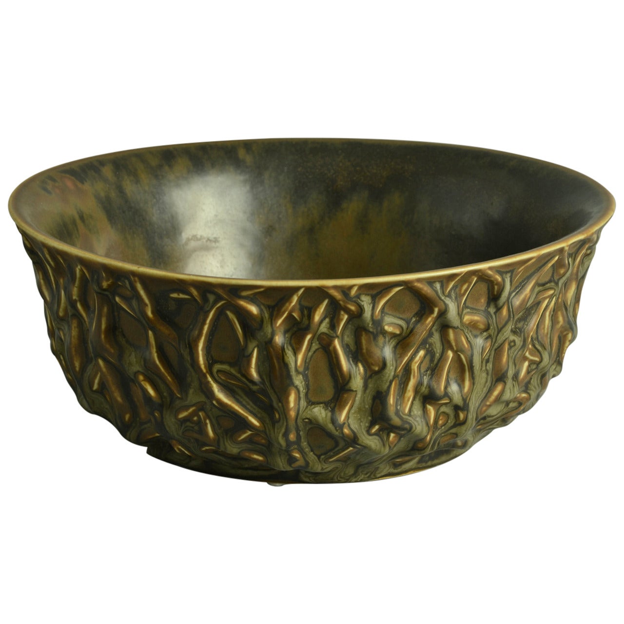 Large Bowl by Axel Salto for Royal Copenhagen For Sale