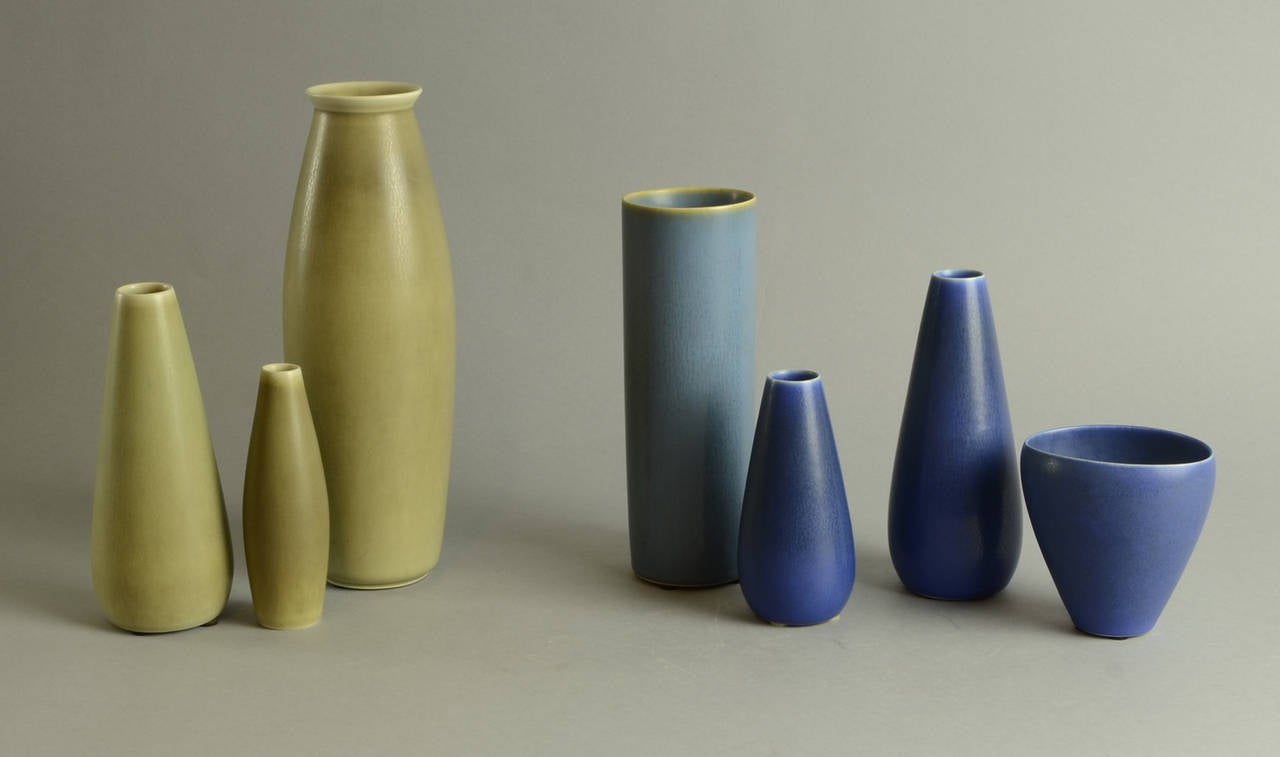 20th Century Group of Palshus Stoneware Vases For Sale