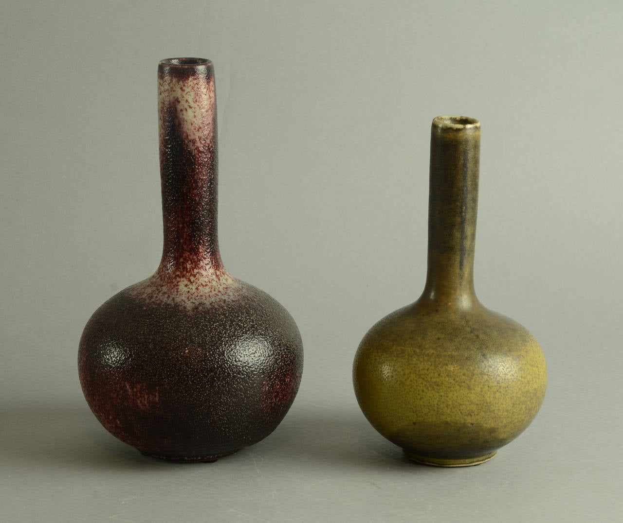 Scandinavian Modern Axel Salto for Royal Copenhagen, Two Gourd Vases For Sale