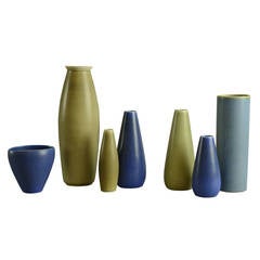 Group of Palshus Stoneware Vases