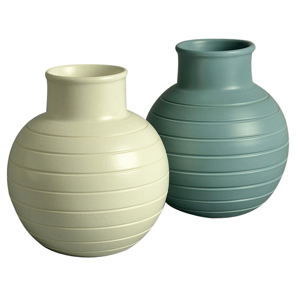 Two Spherical Vases by Keith Murray for Wedgwood For Sale