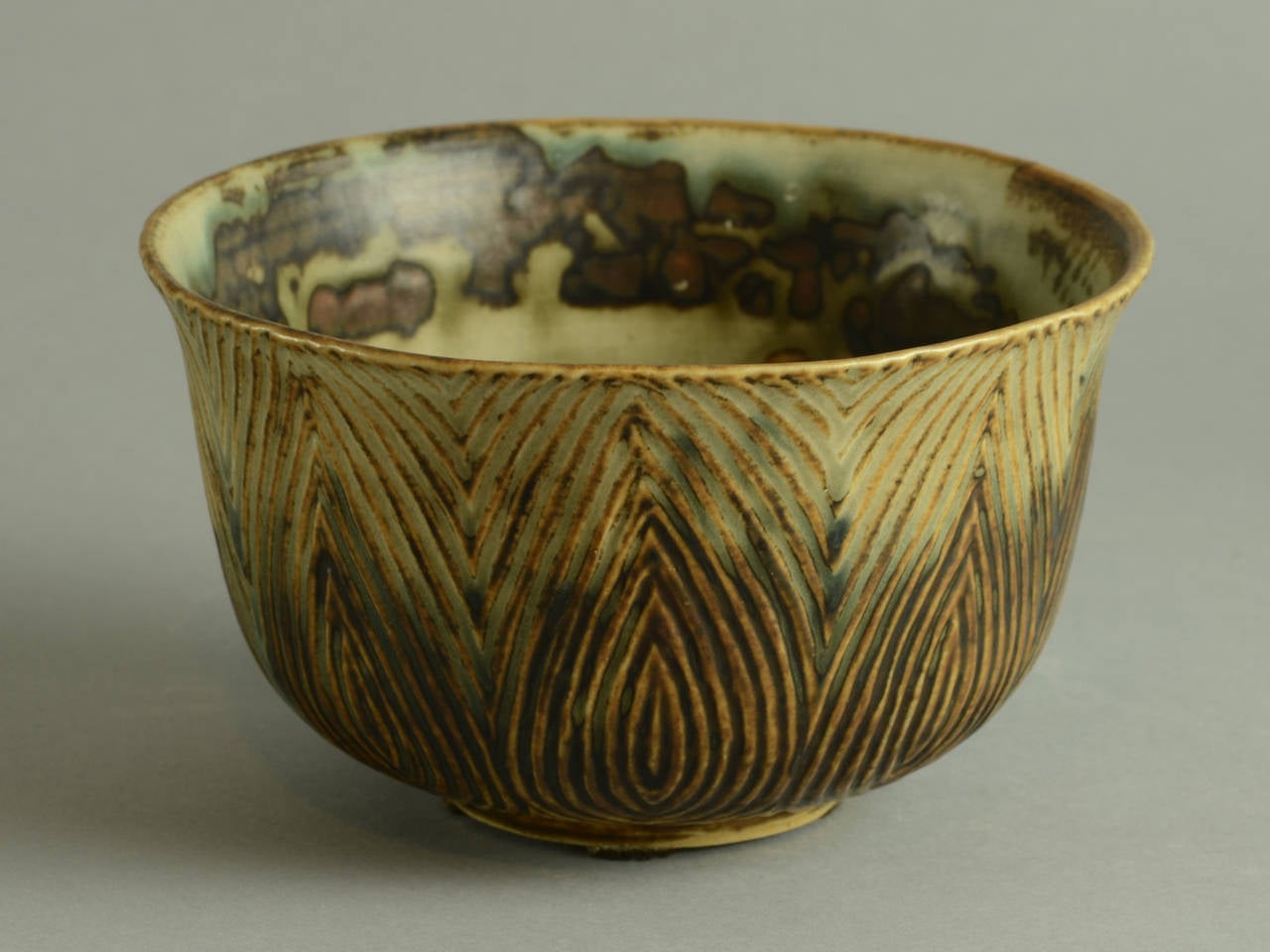 Axel Salto for Royal Copenhagen, Bowl with Sung Glaze