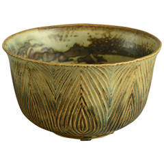 Axel Salto for Royal Copenhagen, Bowl with Sung Glaze