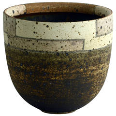 Ursula Scheid, Unique Stoneware Vase with Matte Glaze