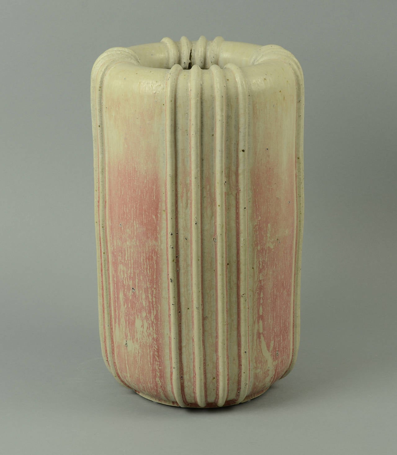 Danish Monumental Arne Bang Vase with Unusual Glaze