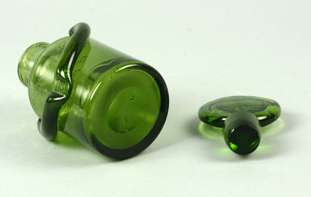 Mid-20th Century Erik Hoglund for Boda Afors, Set of Four Decanters