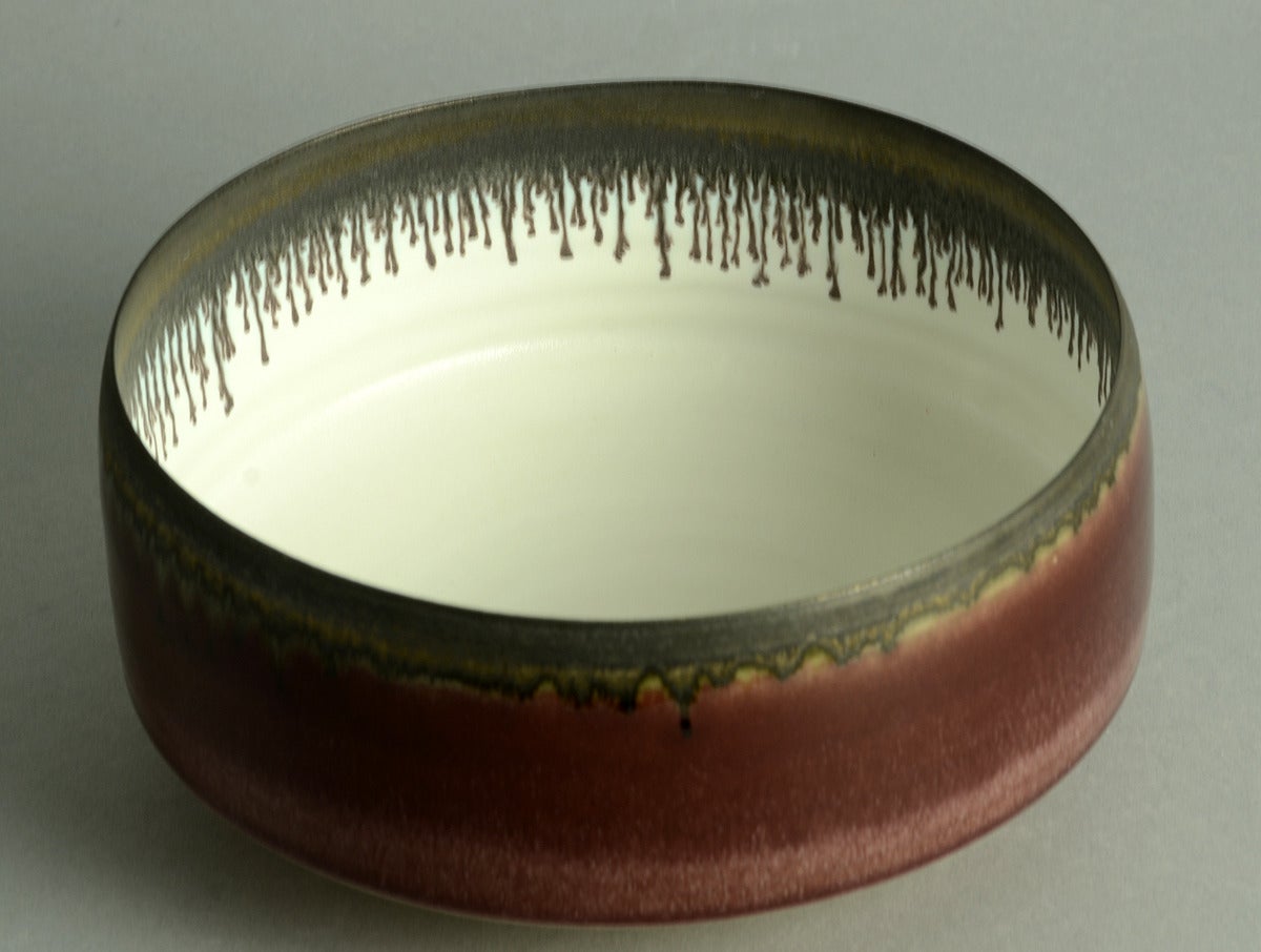 20th Century Unique Porcelain Bowl by Peter Wills
