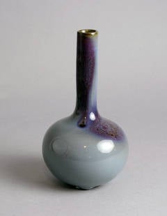 Vase mit Clair De Lune-Glasur von Axel Salto für Royal Copenhagen