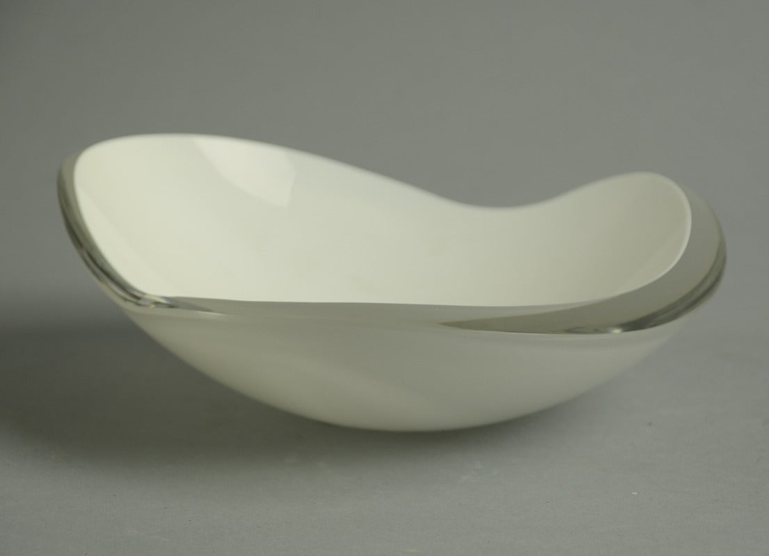 Finnish Asymmetrical Bowl by Gunnel Nyman for Iittala For Sale