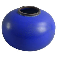 Vase with Cobalt Blue Glaze by Kurt Eckholm for Arabia