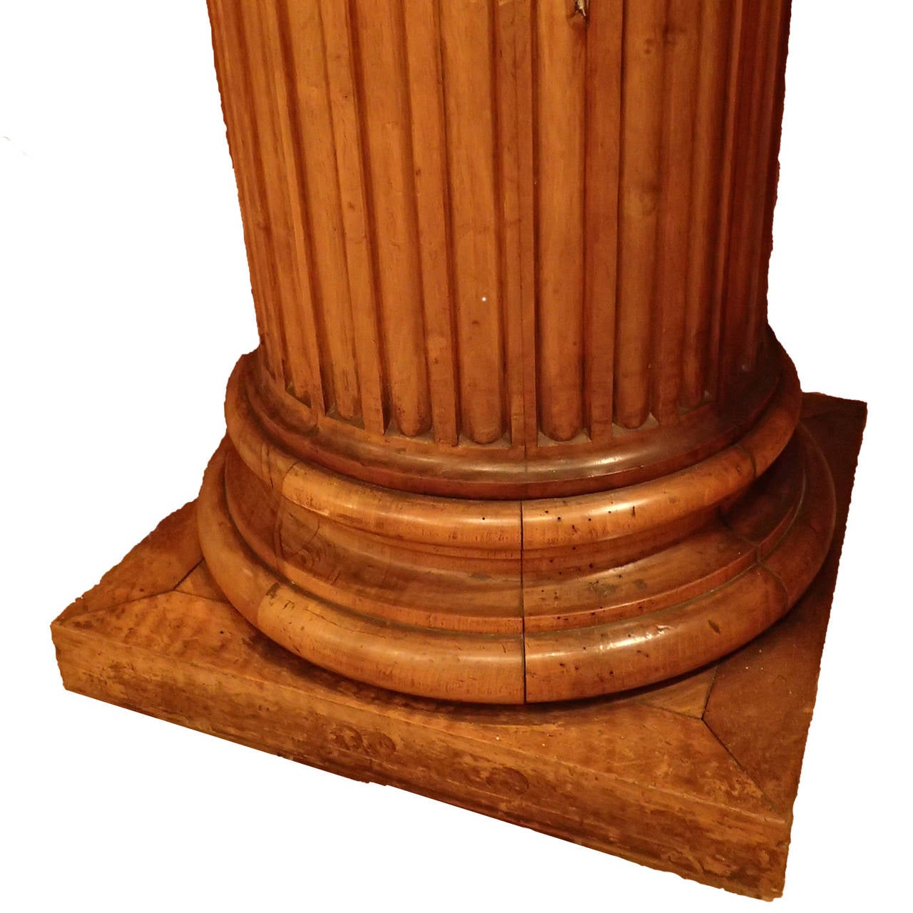 English 19th Century Walnut Wood Columns Corinthian from England For Sale