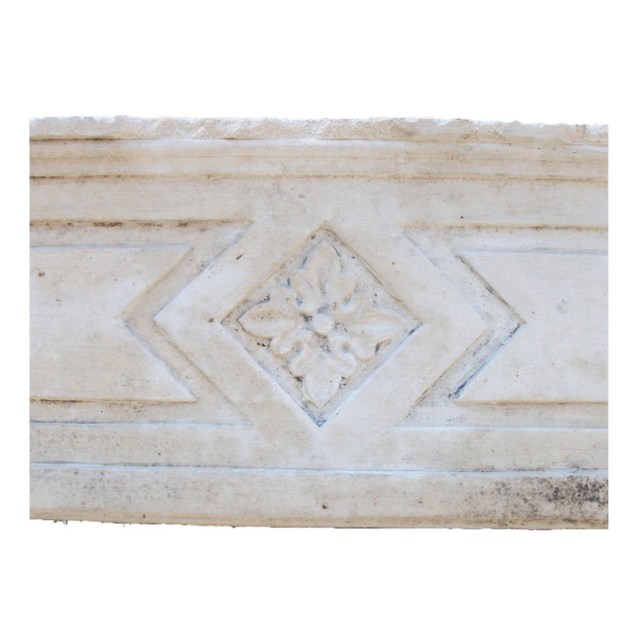18th Century Antique French Limestone Fireplace, 18th C., Style: Louis XVI For Sale