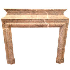 Antique French Marble fireplace, 18th Century, Style: Louis XIV