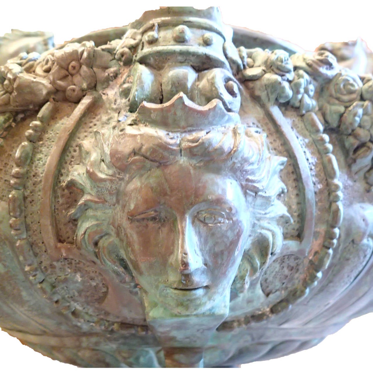 19th Century Bronze Medici Vase in the Style of Louis XVI In Good Condition For Sale In Cornell, CA