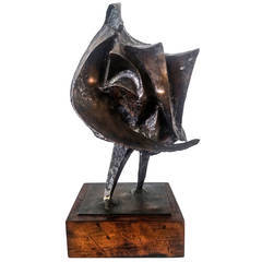 Sculpture abstraite en bronze de Clyde Ball