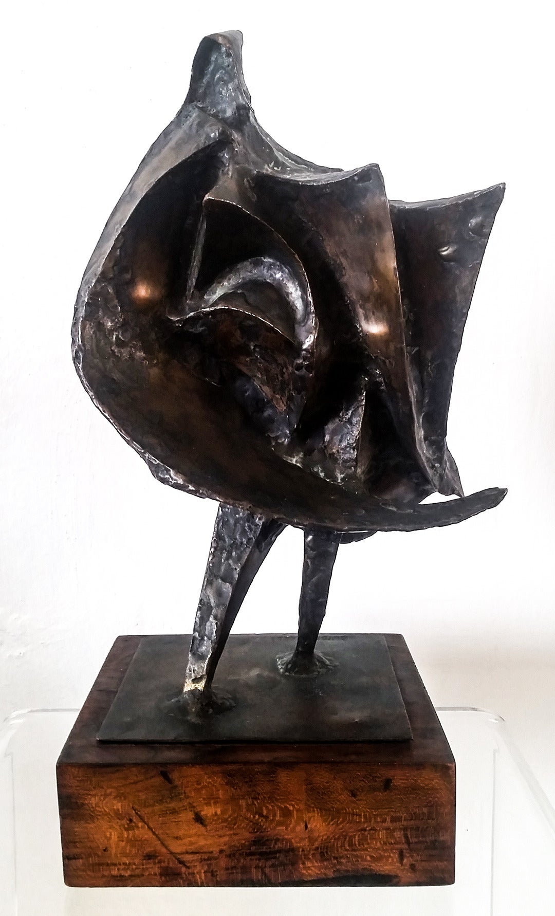 Bronze Abstract Sculpture by Clyde Ball