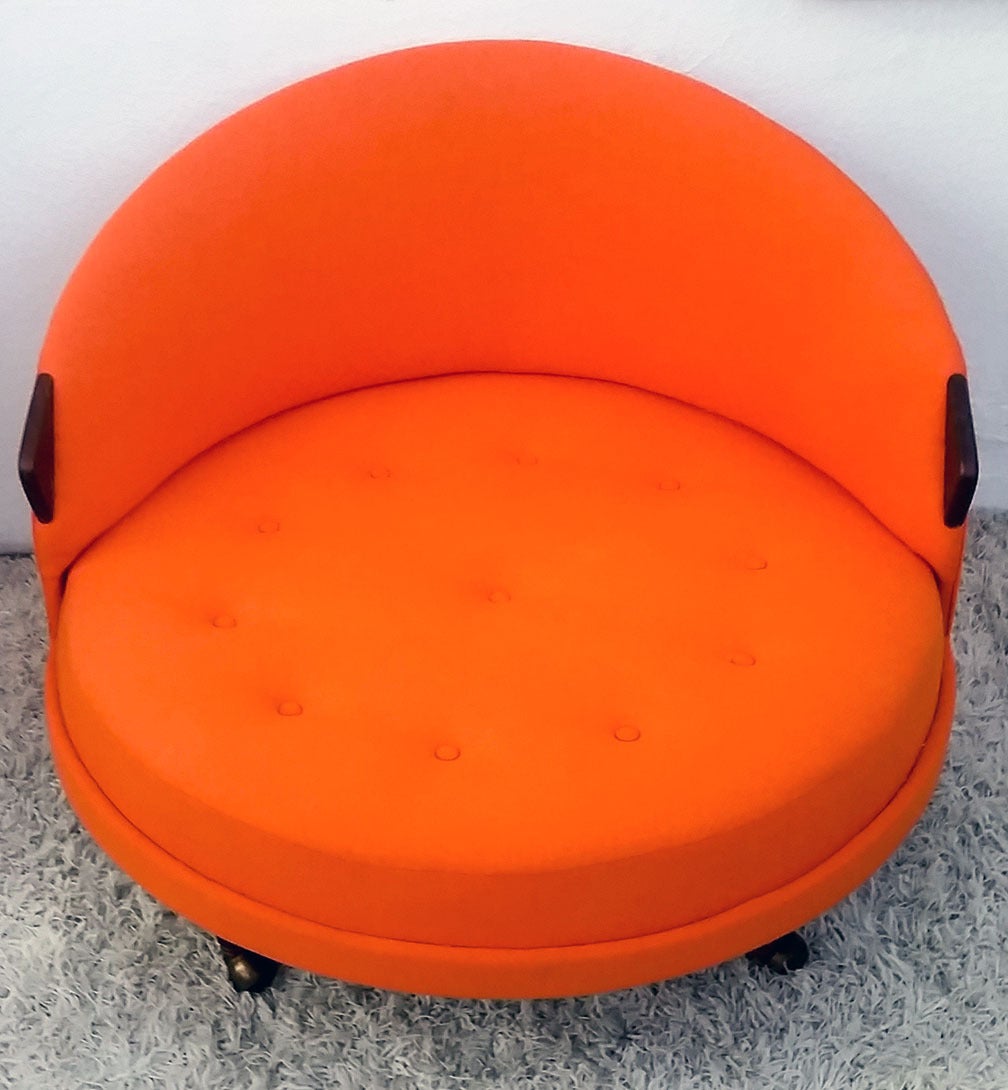 Mid-Century Modern Round Adrian Pearsall Lounge Chair
