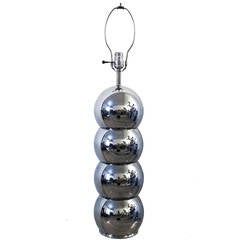 George Kovacs Chrome Stacked Ball Lamp 6